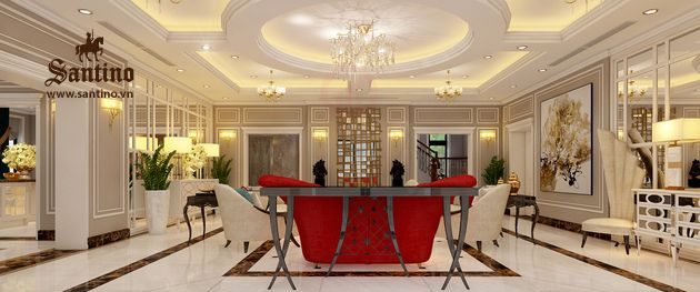 Phòng Khách Tân cổ điển đẳng cấp