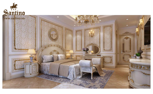 Thiết kế Phòng ngủ Tân cổ điển Ý