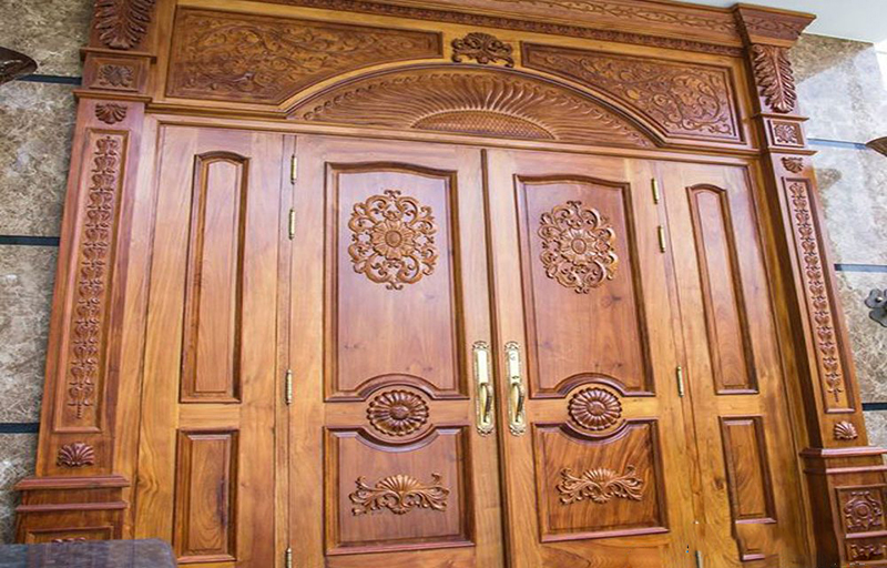 Mẫu cửa gỗ 4 cánh Tân cổ điển đẹp và trang nhã ...