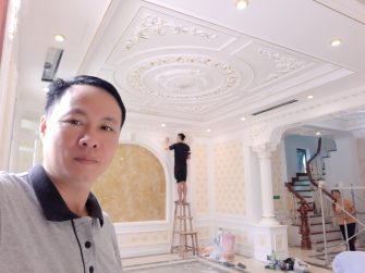 Thi công phào chỉ nhựa PU Hà Nội