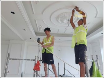 Thi công Phào chỉ PU