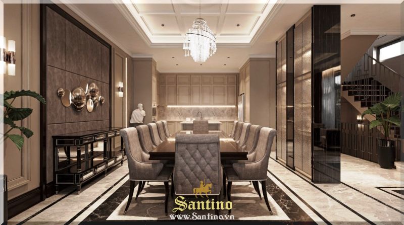 Tân cổ điển Luxury phòng ăn